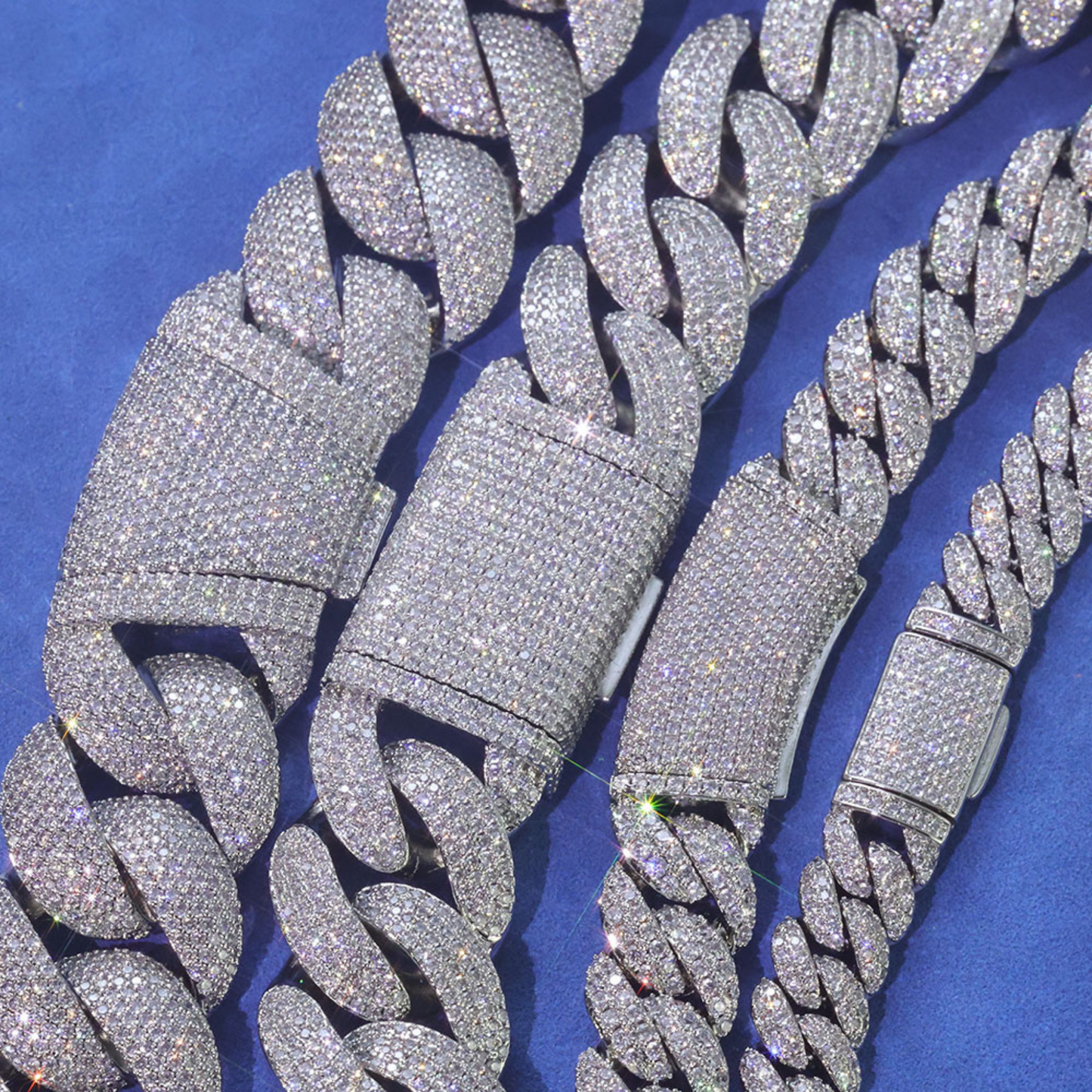 Moissanite Miami Cuban Link Chain 14K Gold (All Sizes)