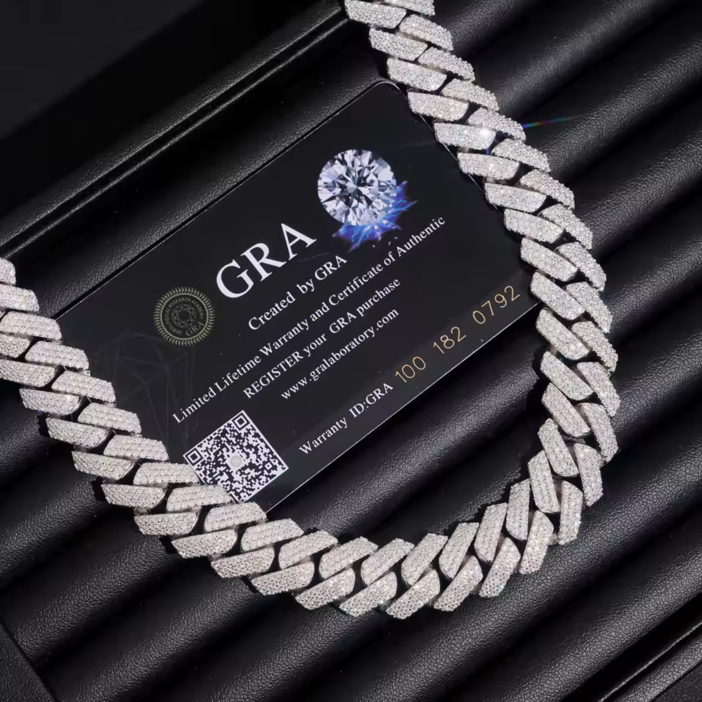 Moissanite Cuban Link Chain 14K Gold (All Sizes)