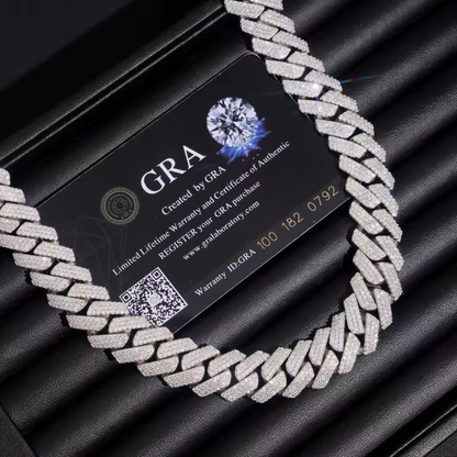 Moissanite Cuban Link Chain 14K Gold (All Sizes)