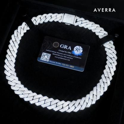 Moissanite Cuban Link Chain 14K Gold (All Sizes)